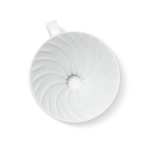 V60 Ceramic Coffee Dripper 02 - White Espresso Parts