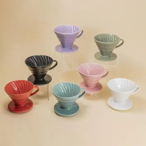 V60 Ceramic Coffee Dripper 02 - White Espresso Parts